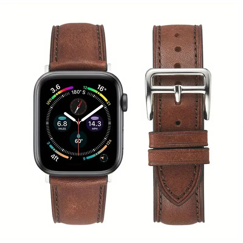 Pour Apple Watch, les bracelets en cuir véritable vintage sont parfaits