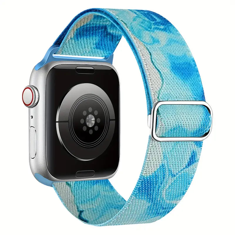 Elastic Nylon Loop Bands, Adjustable Colorful Watchband For Apple Watch Strap